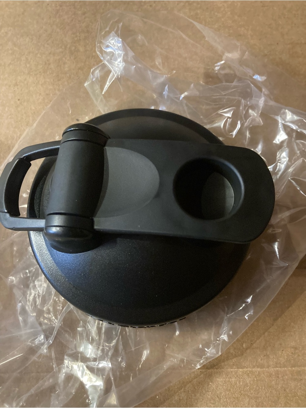 Black Travel Water Bottle Lid Replacement with Flip Spout